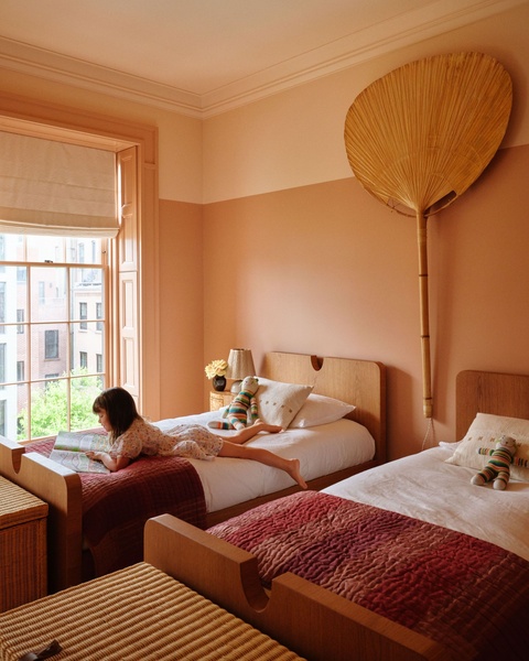 twin beds, kids beds, wooden bed frames, bedroom furniture, single beds, brand awareness, lifestyle, calm, warm, neutral, brown
